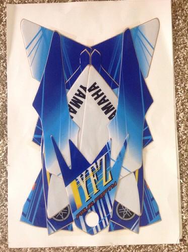 Yamaha yfz450 eye-catching blues decal graphics kit 04 05 06 07 08 09