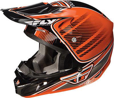 Fly kinetic canard helmet orange/black yl 73-3490yl