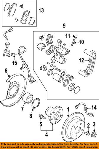 Mazda oem g21d4372yc abs wheel speed sensor/rear abs wheel sensor