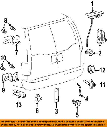 Ford oem 4c3z78431a03ab back door-control assembly