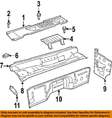 Jeep oem 6509190aa cowl-cowl grille screw