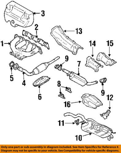 Volkswagen oem 1j0253209p exhaust muffler