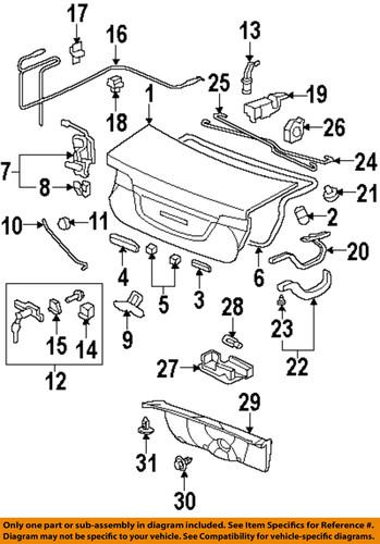 Honda oem 74851-sna-a22 trunk/trunk part/trunk lock actuator motor