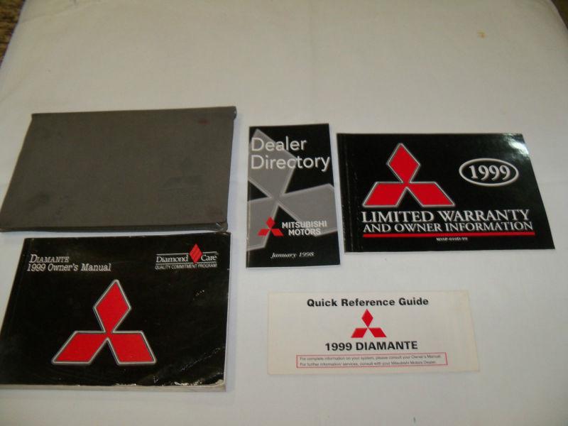 1999 mitsubishi diamante owner manual 5/pc.set & black mitsubishi factory case