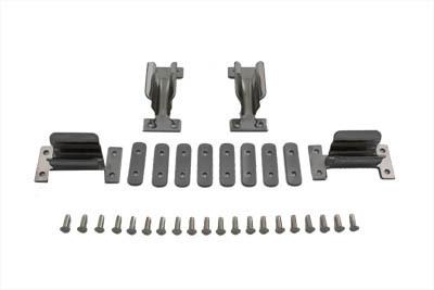 Saddlebag lower mount clip kit for harley 1970-1980 fl 