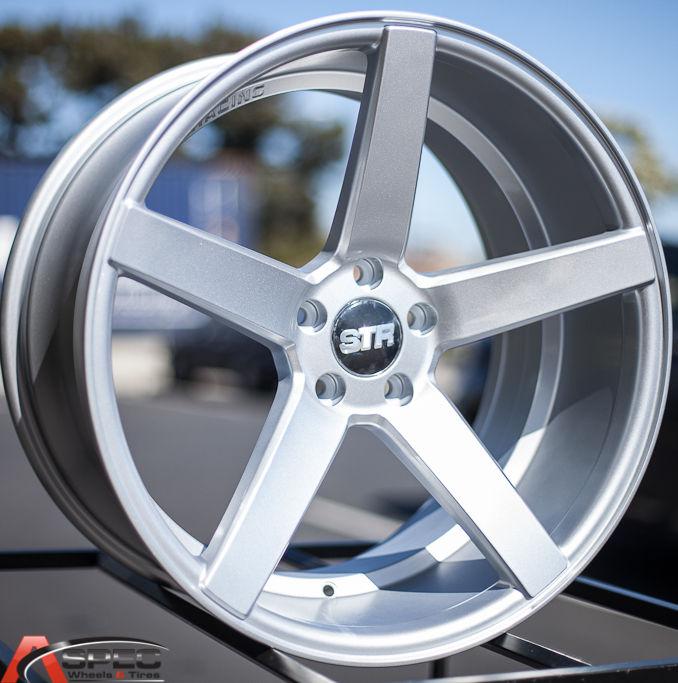 20x9 20x10.5 str 607 5x112 silver wheel fit mercedes c e s sl cl slk clk 320 350