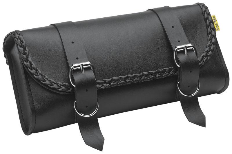 New willie & max braided tool pouch tool bag, black, 12" x 5" x 2.5"