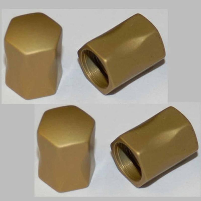 Gold anodized nugget valve cap 0641737x4