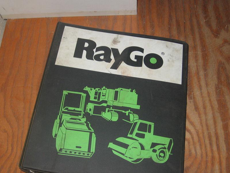 Raygo rustler 404 vibratory roller compactor parts book operator manual