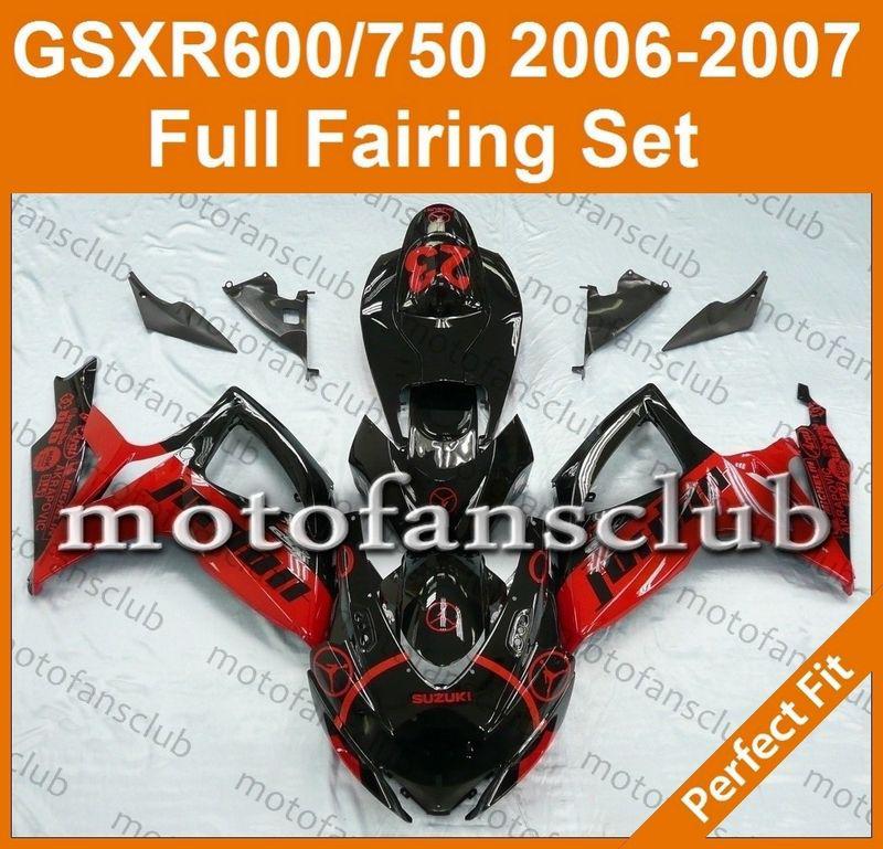 Fit suzuki gsxr 750 gsxr 600 06 07 gsx-r 2006 2007 fairing bodywork k6 #41 c
