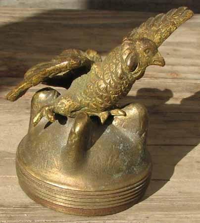 Very early rare ford model t bronze eagle radiator cap ornament l@@k #b214