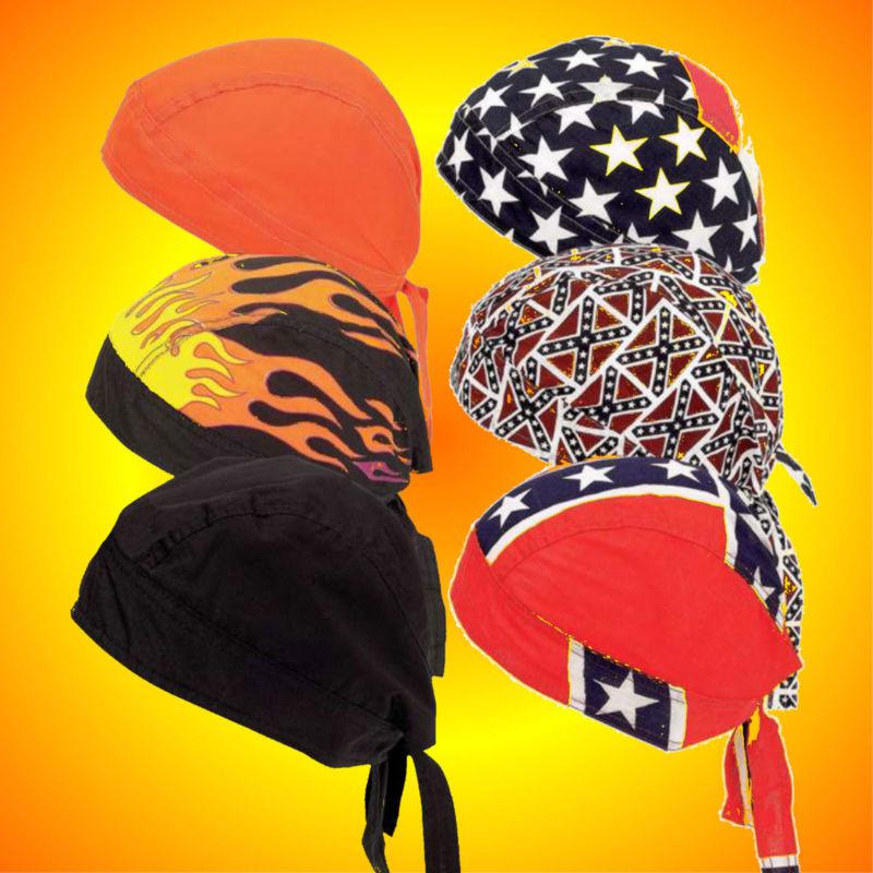 Do rags skull caps-biker skull caps-set of six assorted