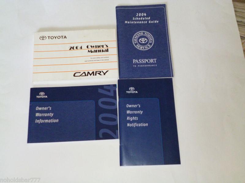 Complete set of 2004 toyota camry owner's manual. in excellent condition. cheap.