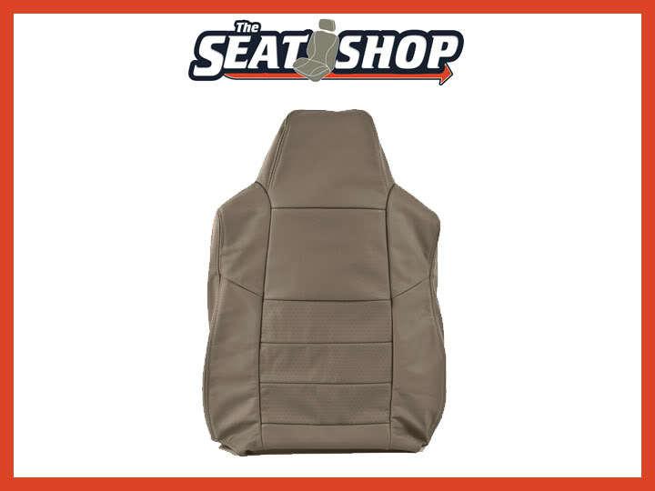 02 03 04 f250/f350 grey leather seat cover perforated lh top