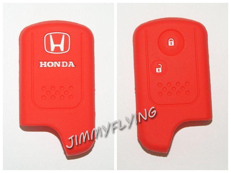 Red silicone 2 button car key cover/case/protector for honda crv crosstour kh51