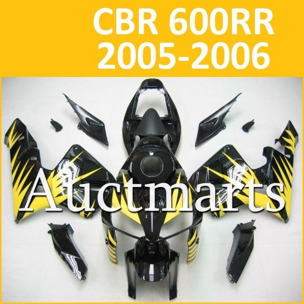 Fit honda 05 06 cbr600rr cbr 600 rr 2005 2006 fairing kit abs plastics b13 b63