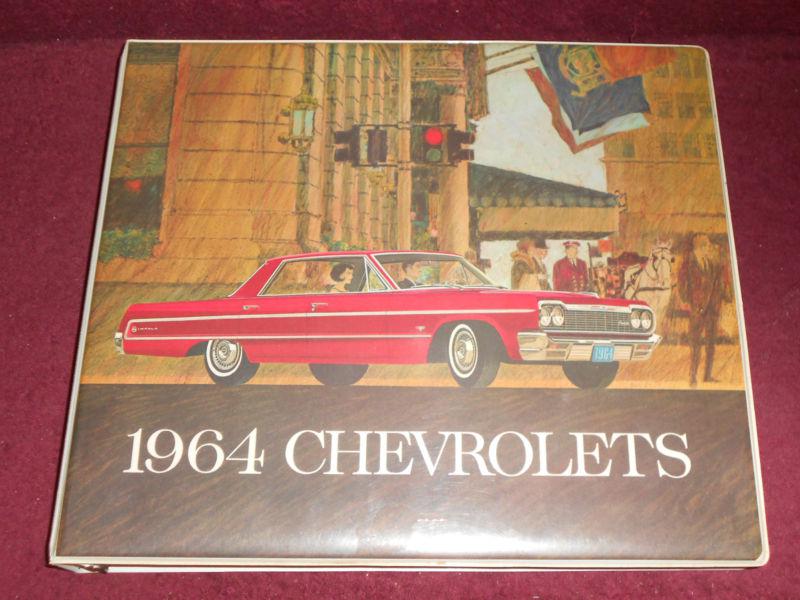 1964 chevrolet dealer showroom salesman's album / original and nice!!!