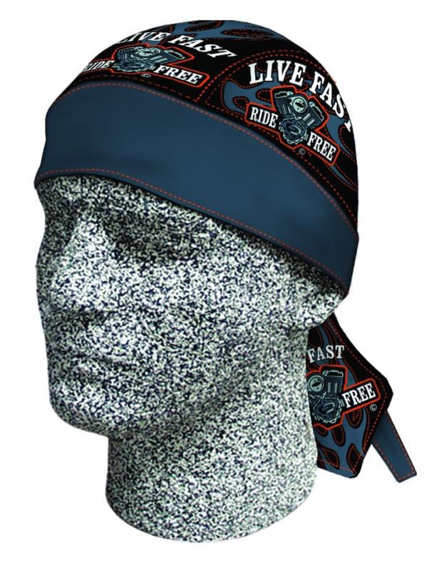 Danbanna deluxe live fast bandana doo rag head wrap biker motorcycle casual new