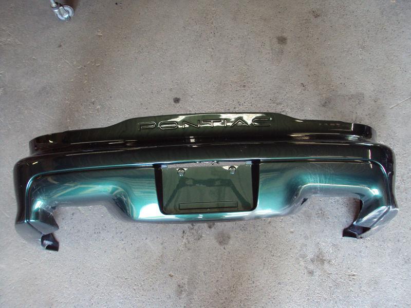 1993-2002 pontiac firebird trans am ws6 rear bumper cover oem dual exhaust open