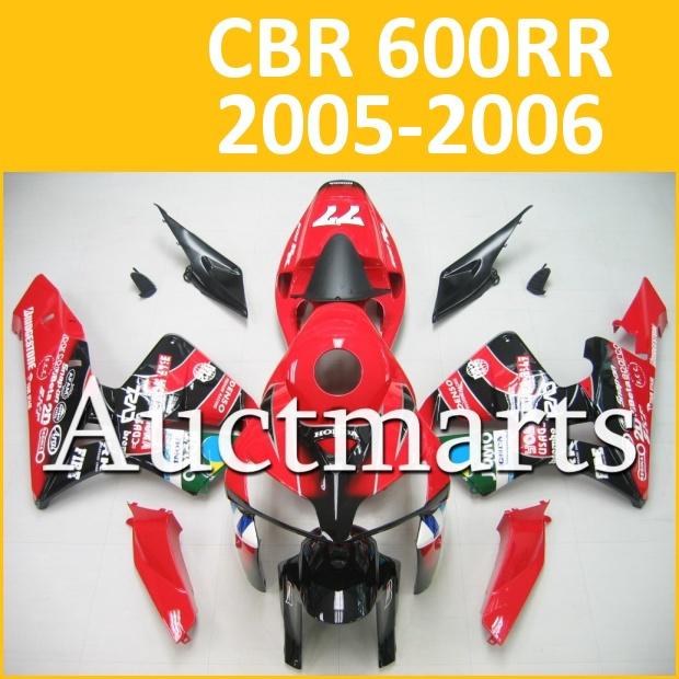 Fit honda 05 06 cbr600rr cbr 600 rr 2005 2006 fairing kit abs plastics b13 b95