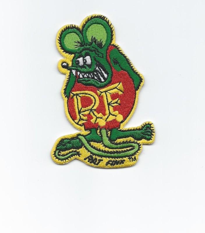 4 inch color rat fink iron on patch