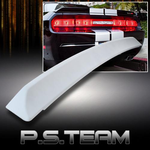 08-12 dodge challenger sport rear trunk spoiler wing original style paintable