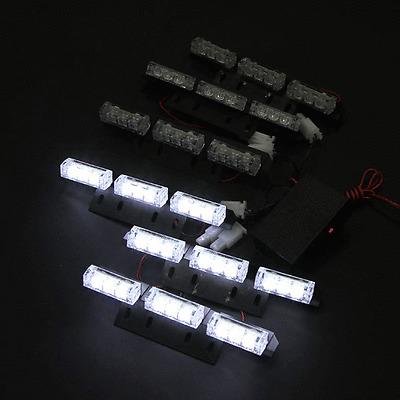 54 led emergency strobe lights 3 mode white/no car truck boat decoration lamp