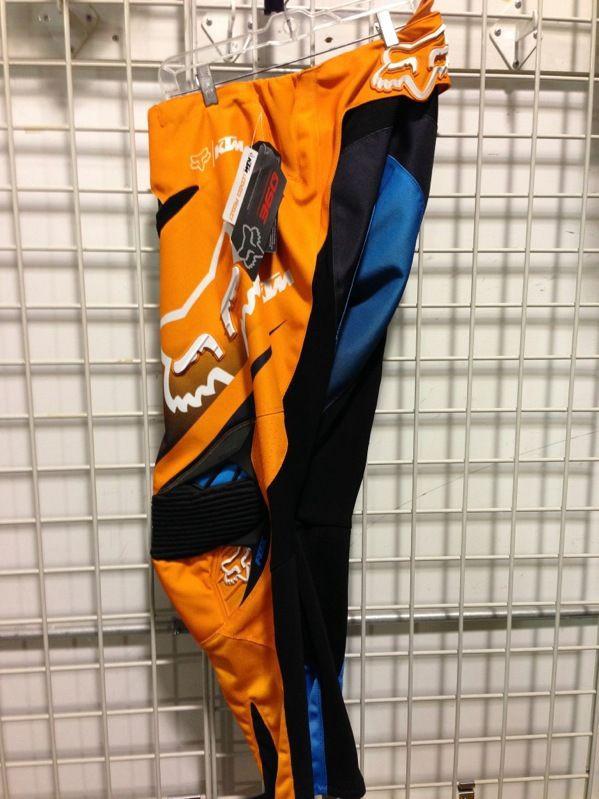 Fox racing 360 ktm mx pants black/orange 34" brand new w/tags no reserve 