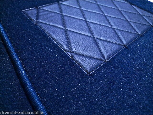 Dark blue vel. carpet set for mercedes w113 sl 230 250 280 with sideways r. seat