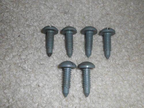 82-92 camaro firebird cargo hatch panel screws grey 6 pcs gray