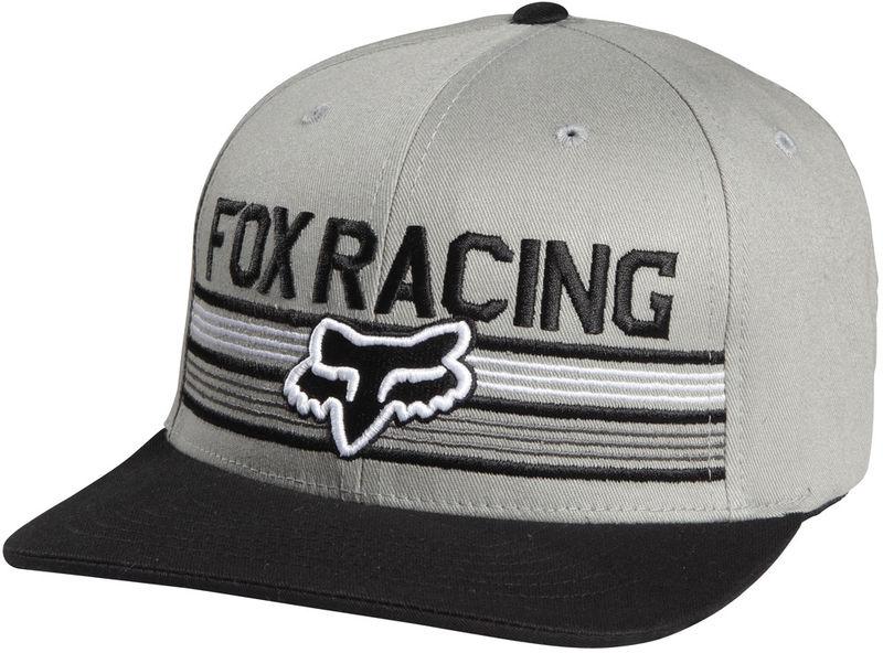 Fox infinite speed grey fitted flexfit medium profile hat cap hats mx 2014 black