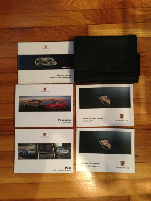 2011 porsche panamera  owners manual  and navigation book 