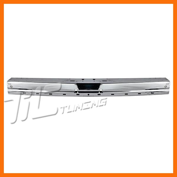 84 85 ford tempo front bumper face bar fo1002192 chrome topaz impact strip holes