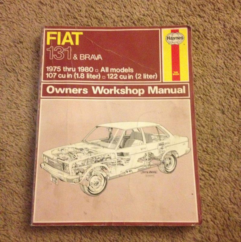 Fiat 131 & brava service manual 1975-1980 all models