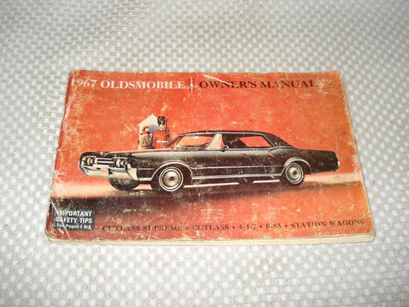 1967 oldsmobile owners manual original cutlass 442 rare