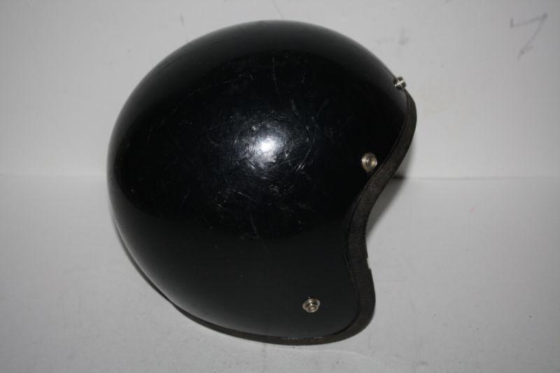 Vintage black chopper bobber motorcycle helmet! small/medium