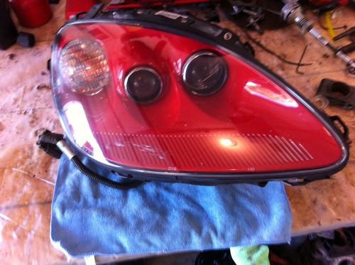 2008 corvette right front headlamp with h.i.d. victory red