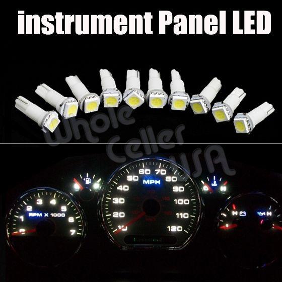 10x white t5 wedge 5050 smd led dashboard instrument panel light 37 70 73 74 85