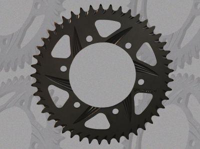 Vortex racing sprocket alum rear 45tooth 525 blk suzuki gsx-r600/r750 yam yzf-r6