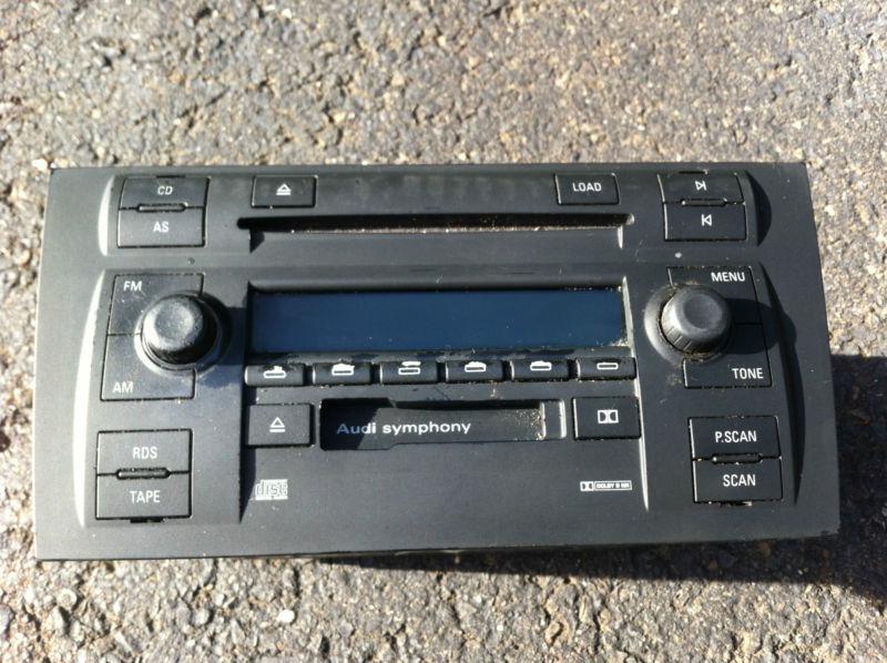 04 audi symphony ii  radio tape cassette cd player oem used