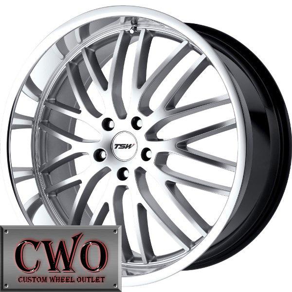 18 silver tsw snetterton wheels rims 5x114.3 5 lug altima maxima eclipse camry