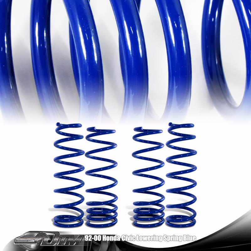 High performance jdm blue front + rear lowering spring suspension kit