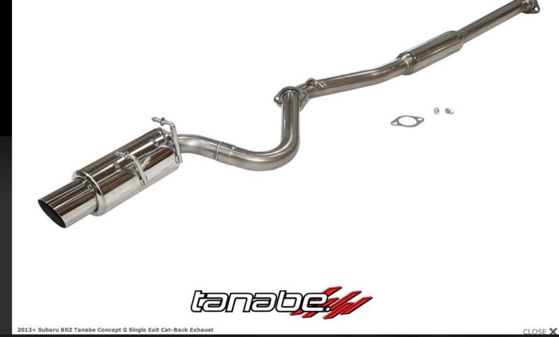 Tanabe medallion concept g cat-back exhaust for brz/fr-s