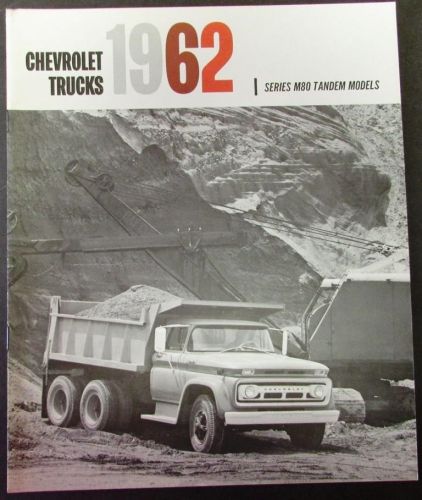 Original 1962 chevrolet truck dealer brochure series m80 tandem h/d models