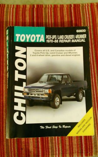 Chilton toyota service manual #68600