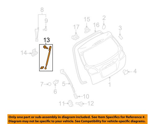 Subaru oem 10-14 legacy liftgate-lift cylinder 63269aj10d