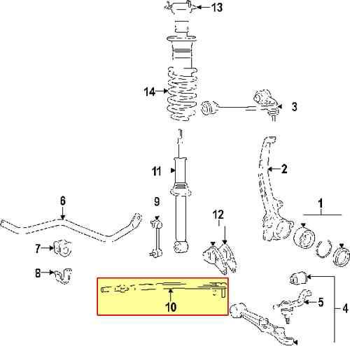 Lexus 4866040021 genuine oem factory original strut rod