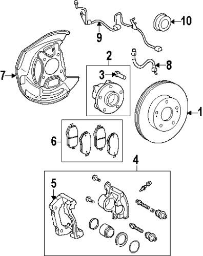 Lexus 4351222260 genuine oem factory original rotor