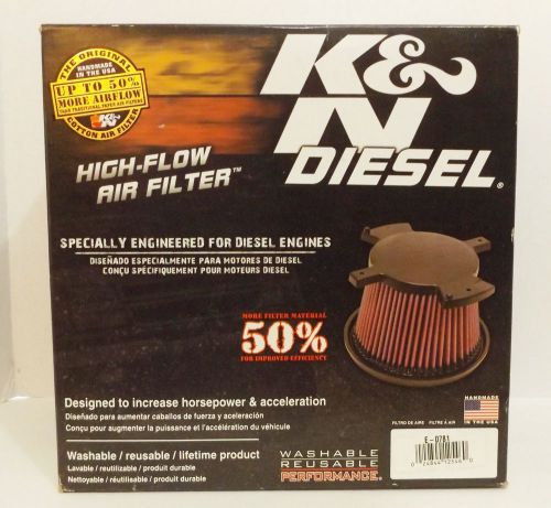 New! k &amp; n diesel high-flow air filter : 6.6 l silverado - sierra  e-0781 {4257}