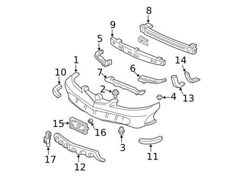 Genuine 2001-2003 acura mdx spoiler 71107-s3v-a00